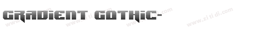 GRADIENT GOTHIC字体转换